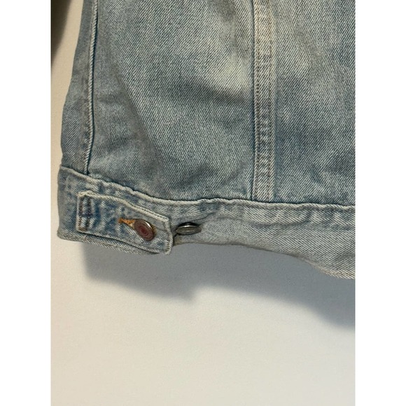 Levi Strauss Collared Button Down Denim Jacket Blue Size Large - Picture 7 of 16